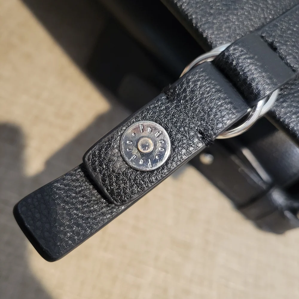 PEDRO Black Genuine Leather Briefcase Bag